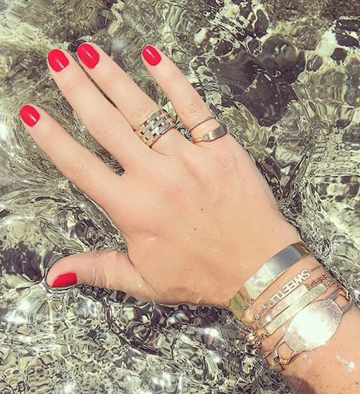 Double ID Chain Bangle sold by Larroude product image thumbnail 2