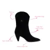 Thelma Boot In Black Suede sold by Larroude