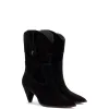 Thelma Boot In Black Suede sold by Larroude