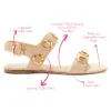 Milan Flat Sandal In Beige Raffia sold by Larroude