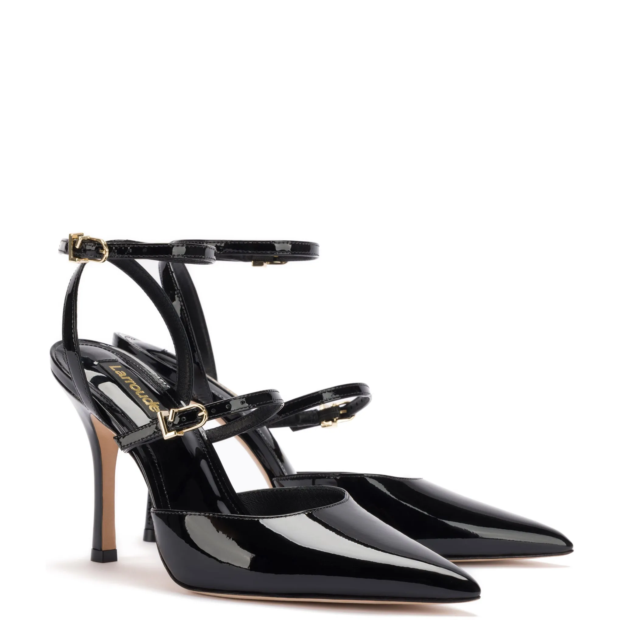 Kris Pump In Black Patent Leather sold by Larroude product image thumbnail 2