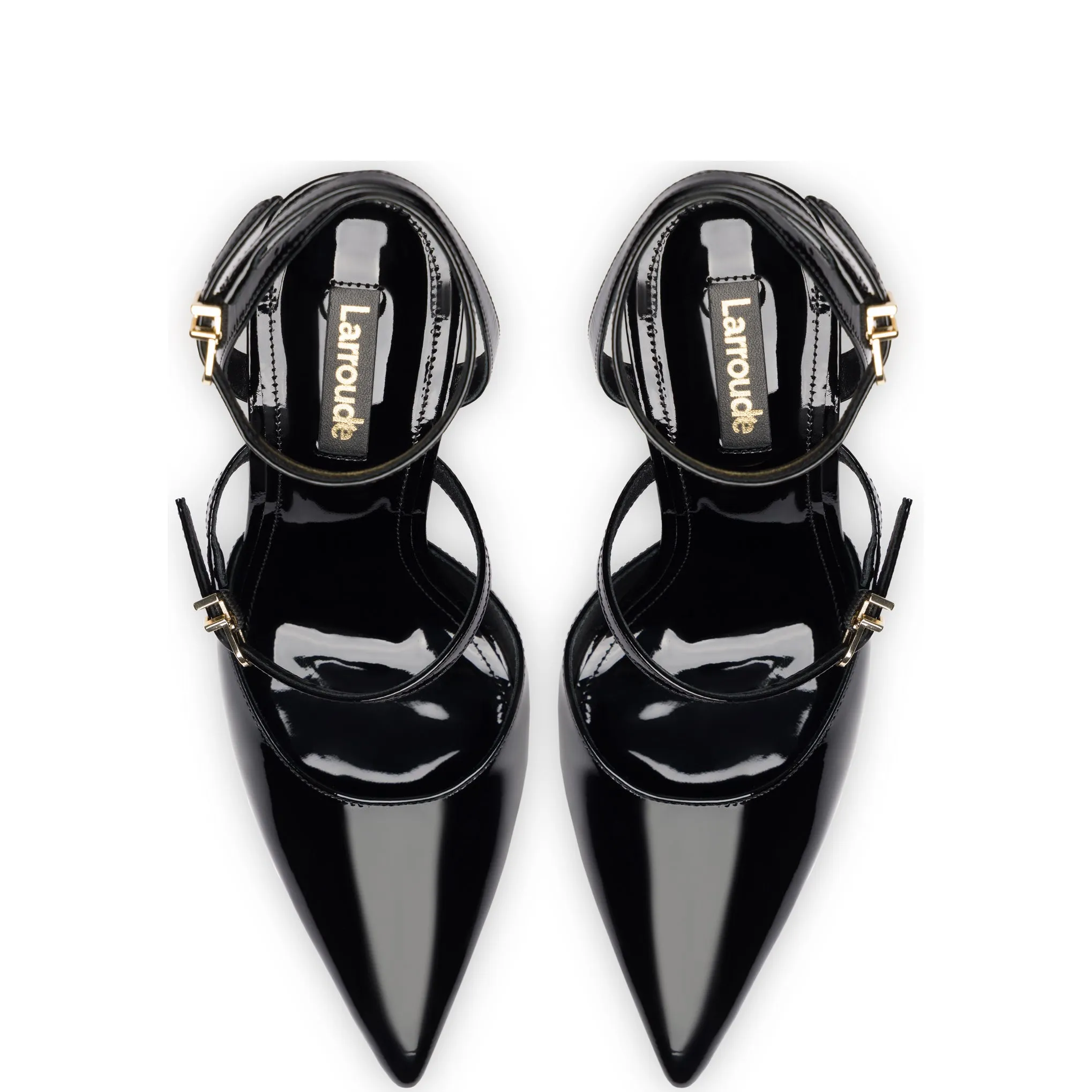Kris Pump In Black Patent Leather sold by Larroude product image thumbnail 3