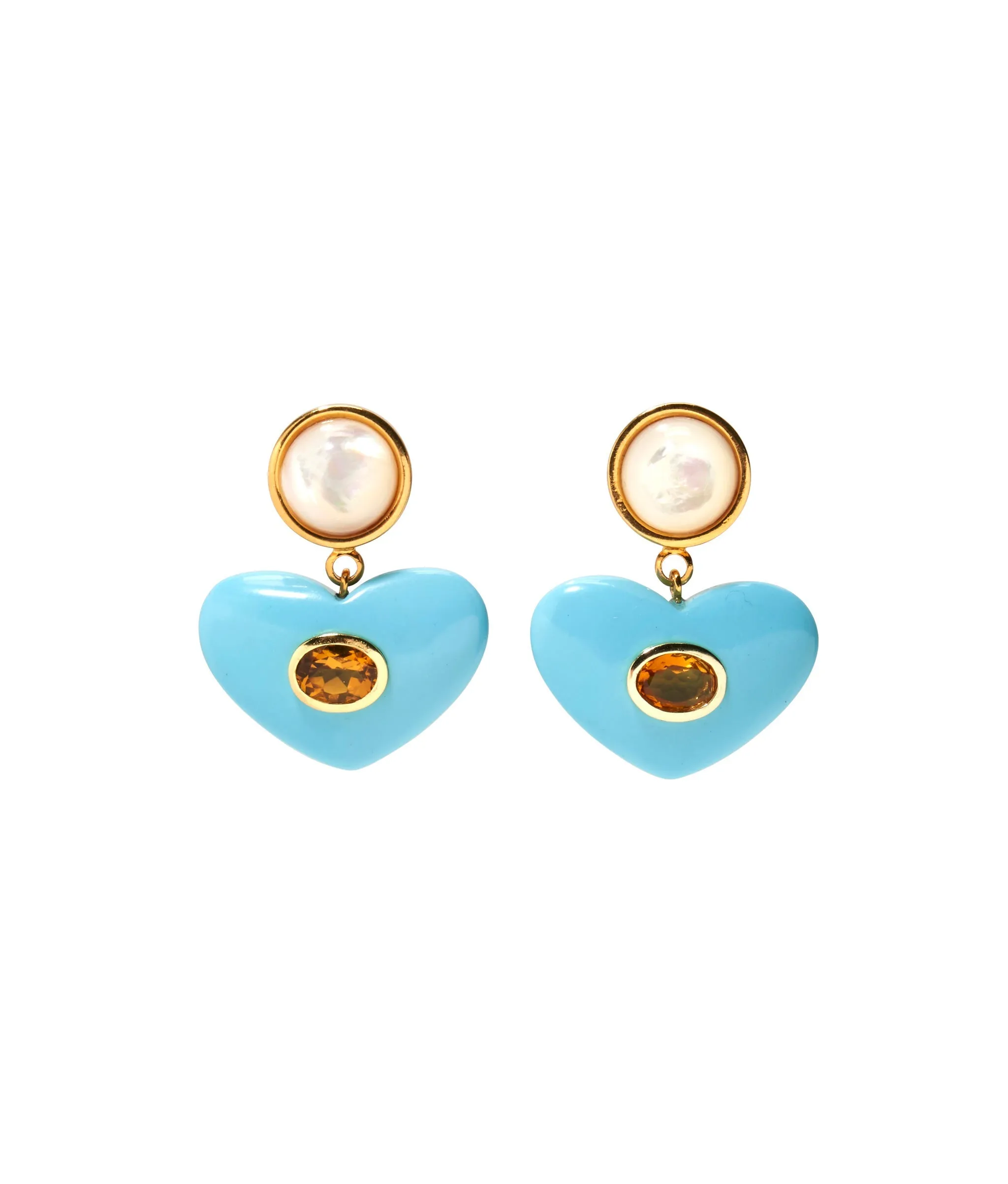 Enamored Earrings in Turquoise sold by Larroude