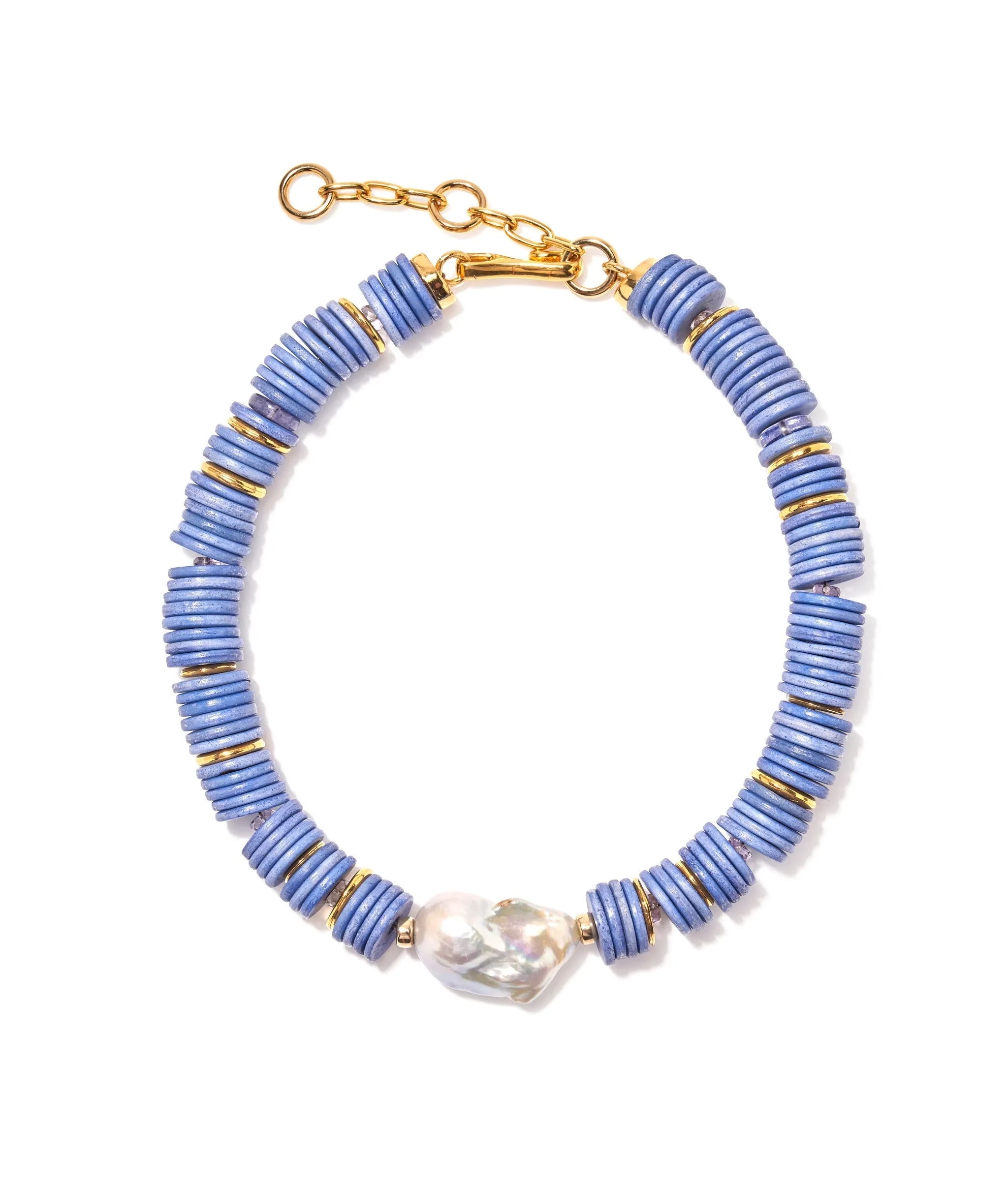 Bilbao Collar in Marine sold by Larroude