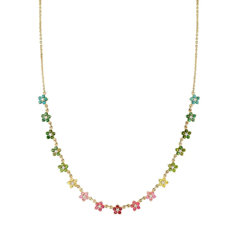 Tourmaline and Diamond Aurora Necklace sold by Larroude