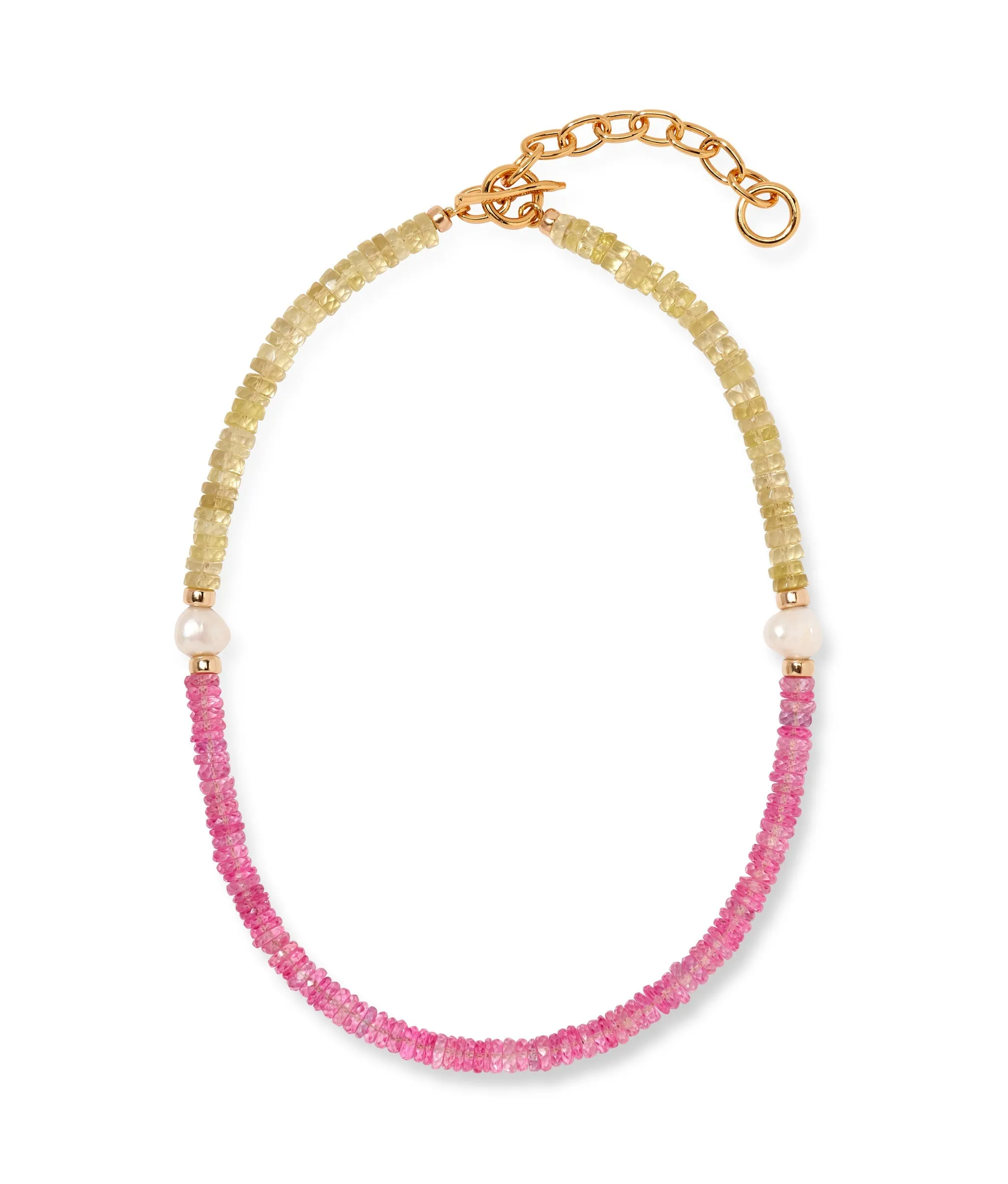 Rock Candy Necklace in Pink Lemonade sold by Larroude