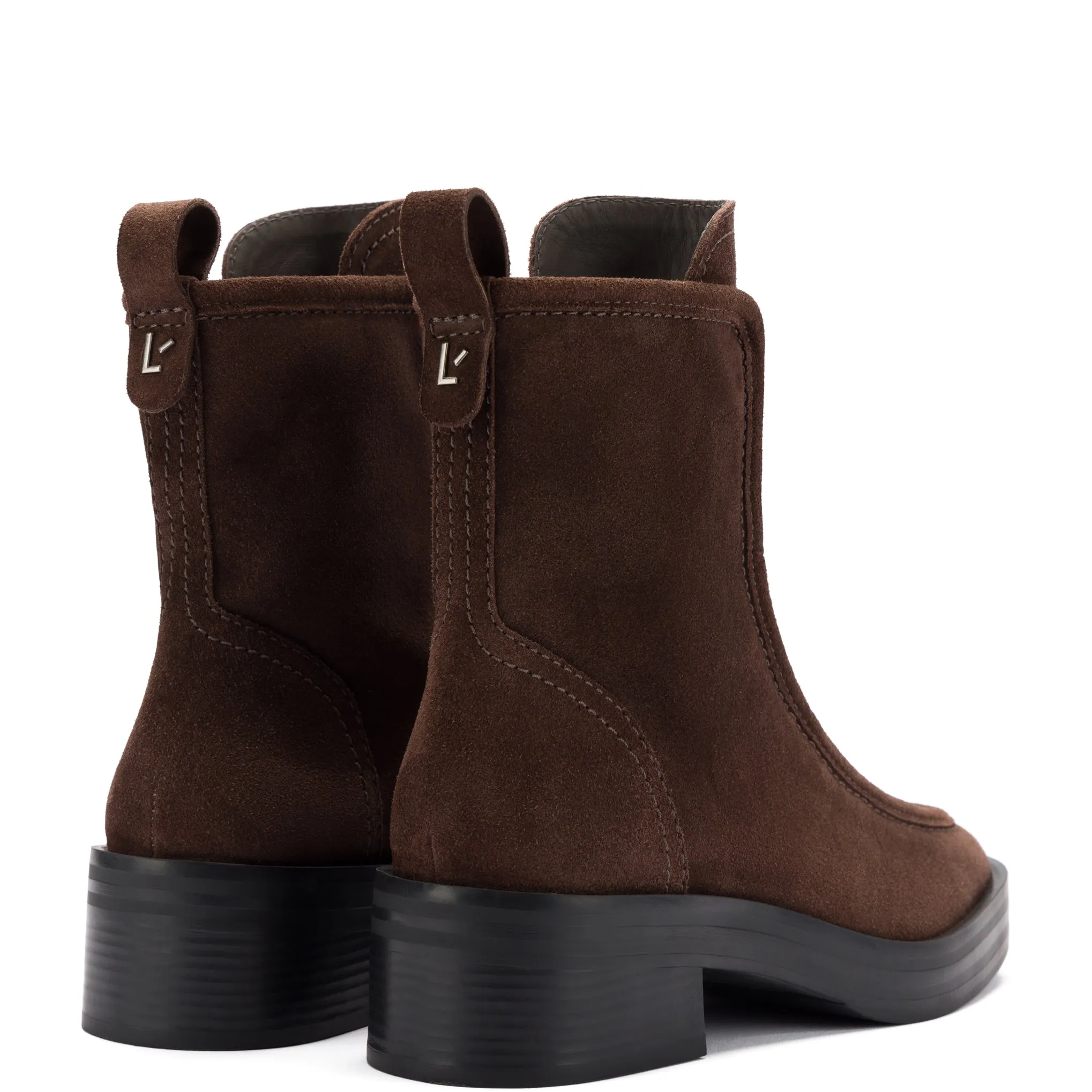 Nicole Lo Boot In Brown Suede sold by Larroude product image thumbnail 3