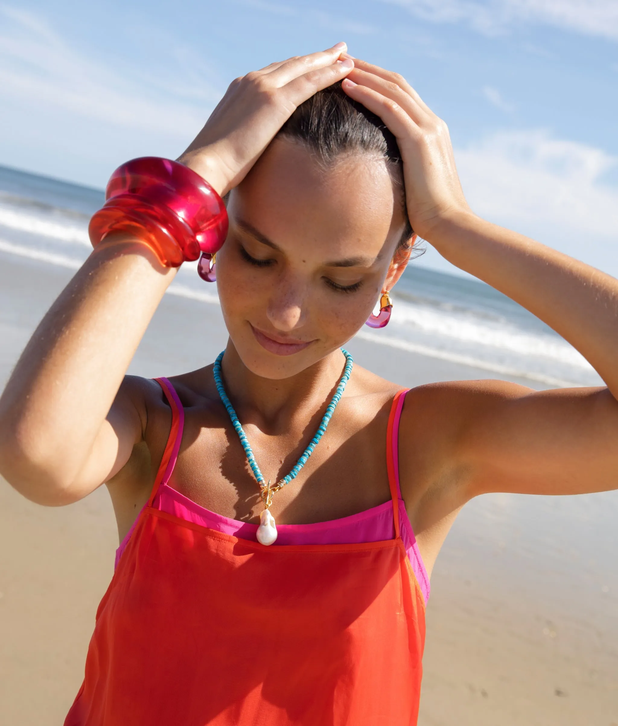 Arc Cuff in Magenta sold by Larroude product image thumbnail 2