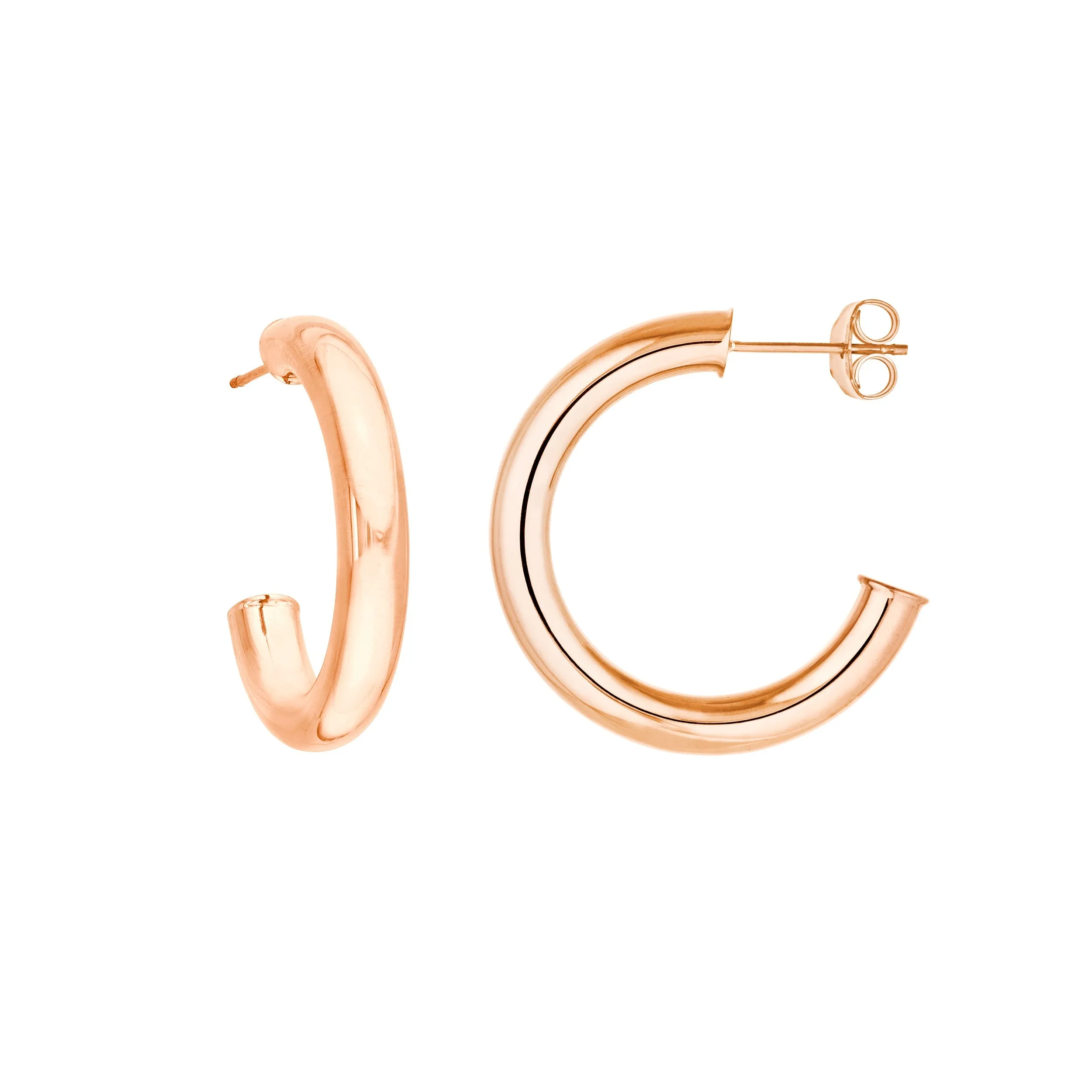25mm Tube Hoop Earrings sold by Larroude product image thumbnail 3