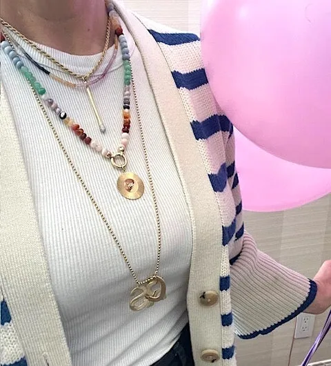 Multicolor Opal Necklaces with Charm Clasp sold by Larroude product image thumbnail 4