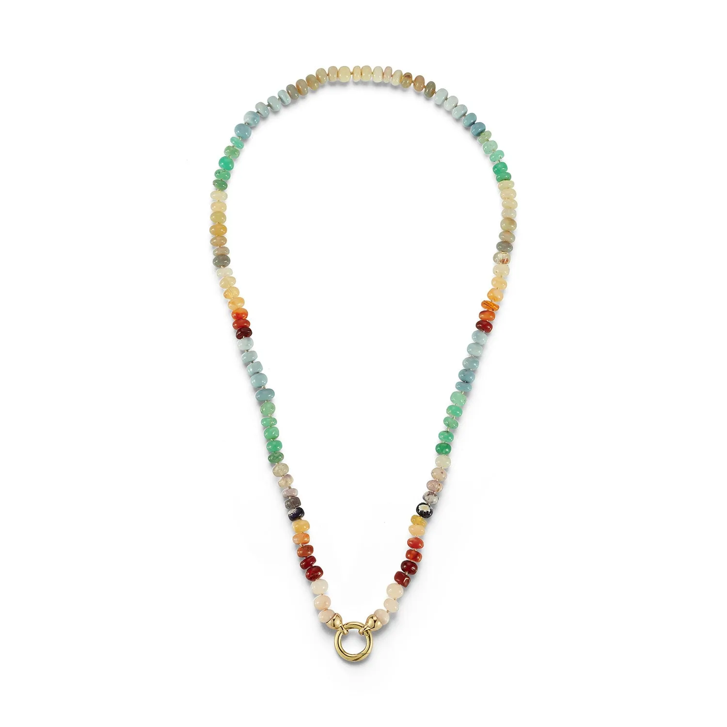 Multicolor Opal Necklaces with Charm Clasp sold by Larroude
