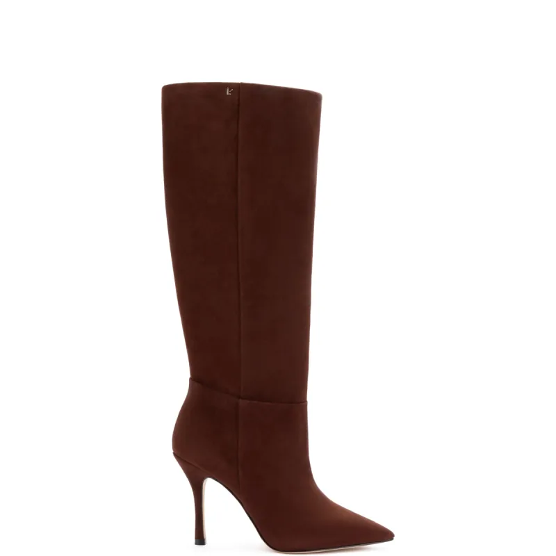 Kate Boot In Brown Suede sold by Larroude