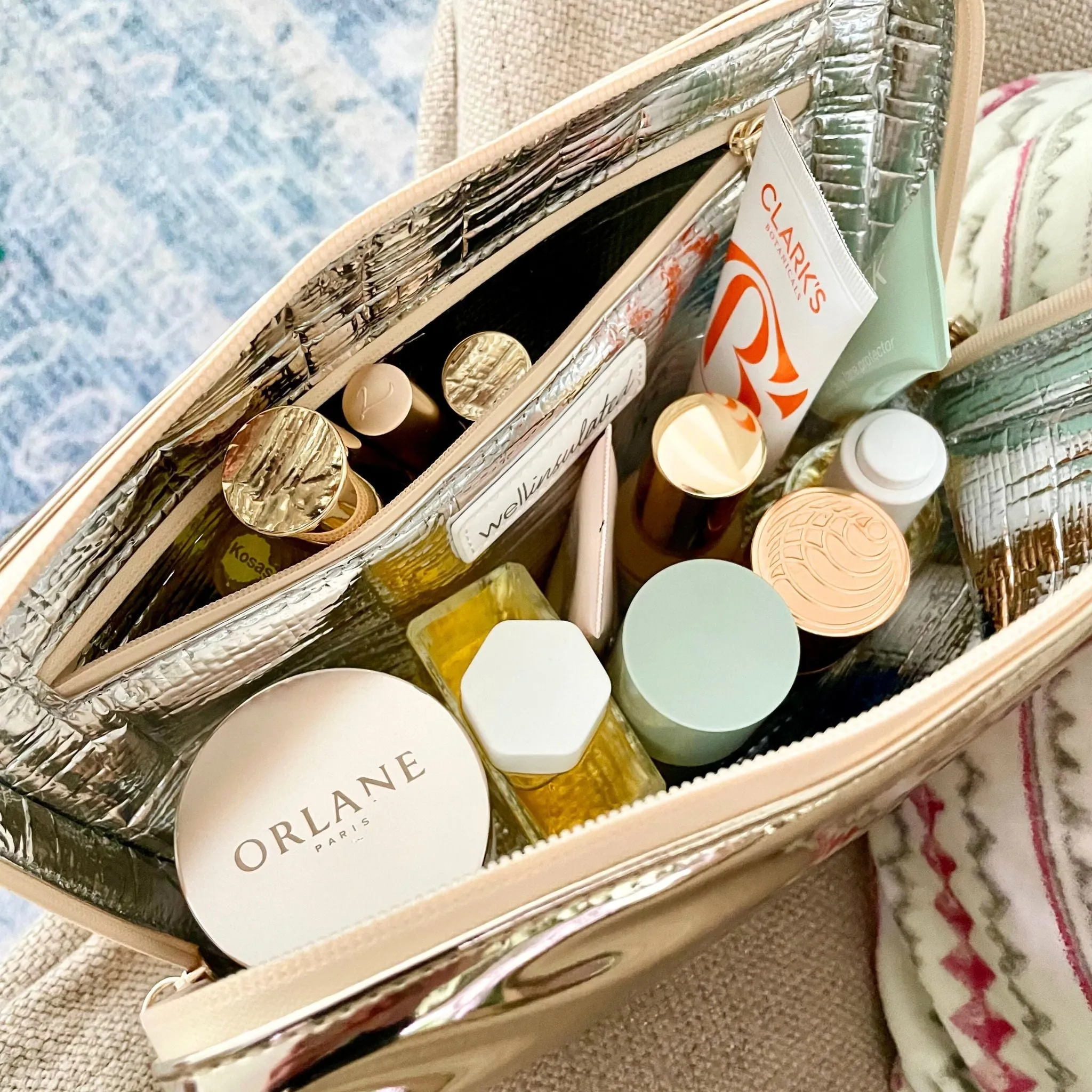 Performance Beauty Bag Large GOLD sold by Larroude product image thumbnail 4