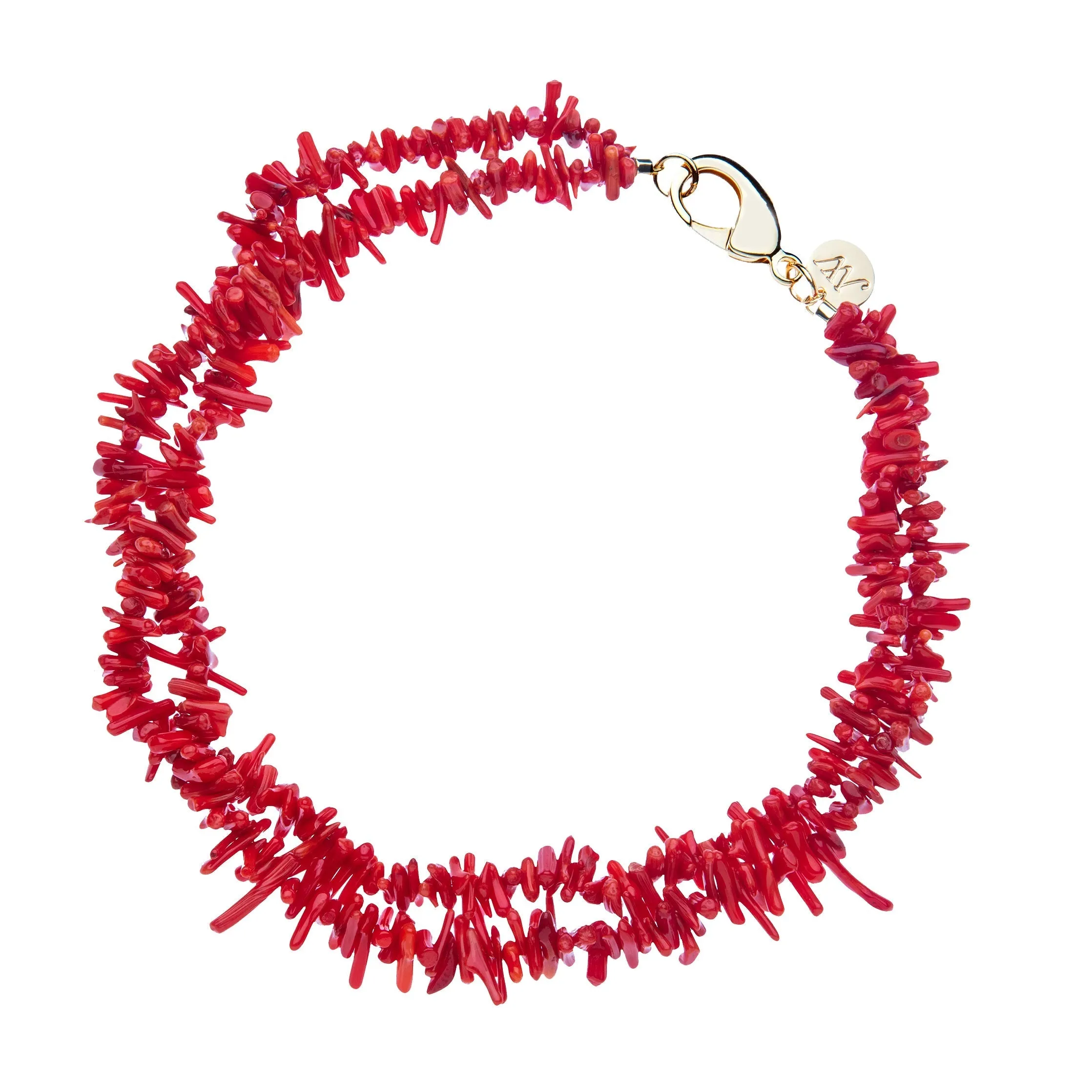 Double Layer Coral Necklace sold by Larroude