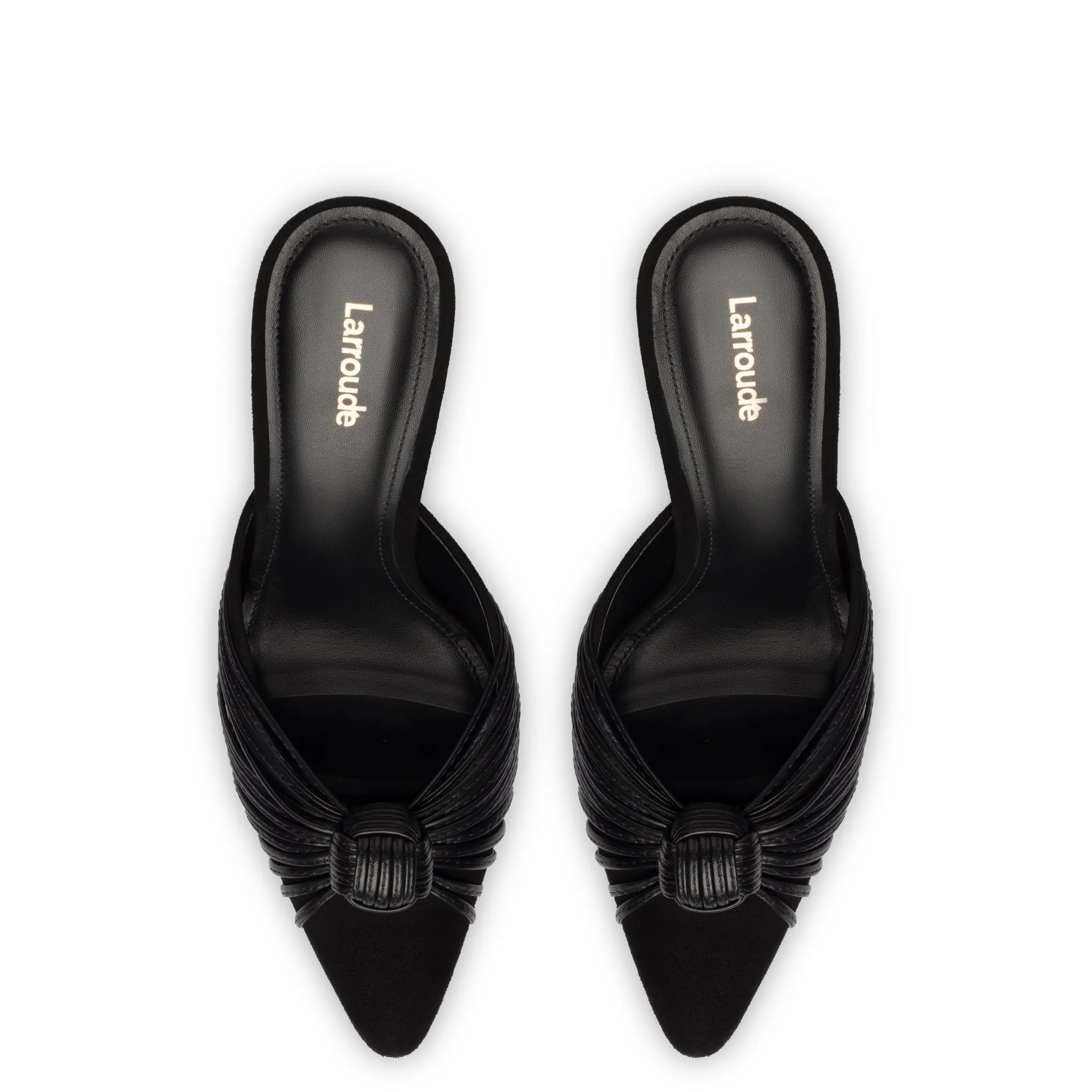 Valerie Pump In Black Suede sold by Larroude product image thumbnail 3