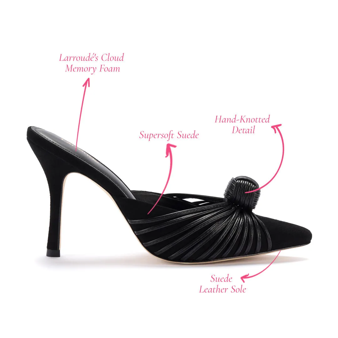 Valerie Pump In Black Suede sold by Larroude product image thumbnail 5