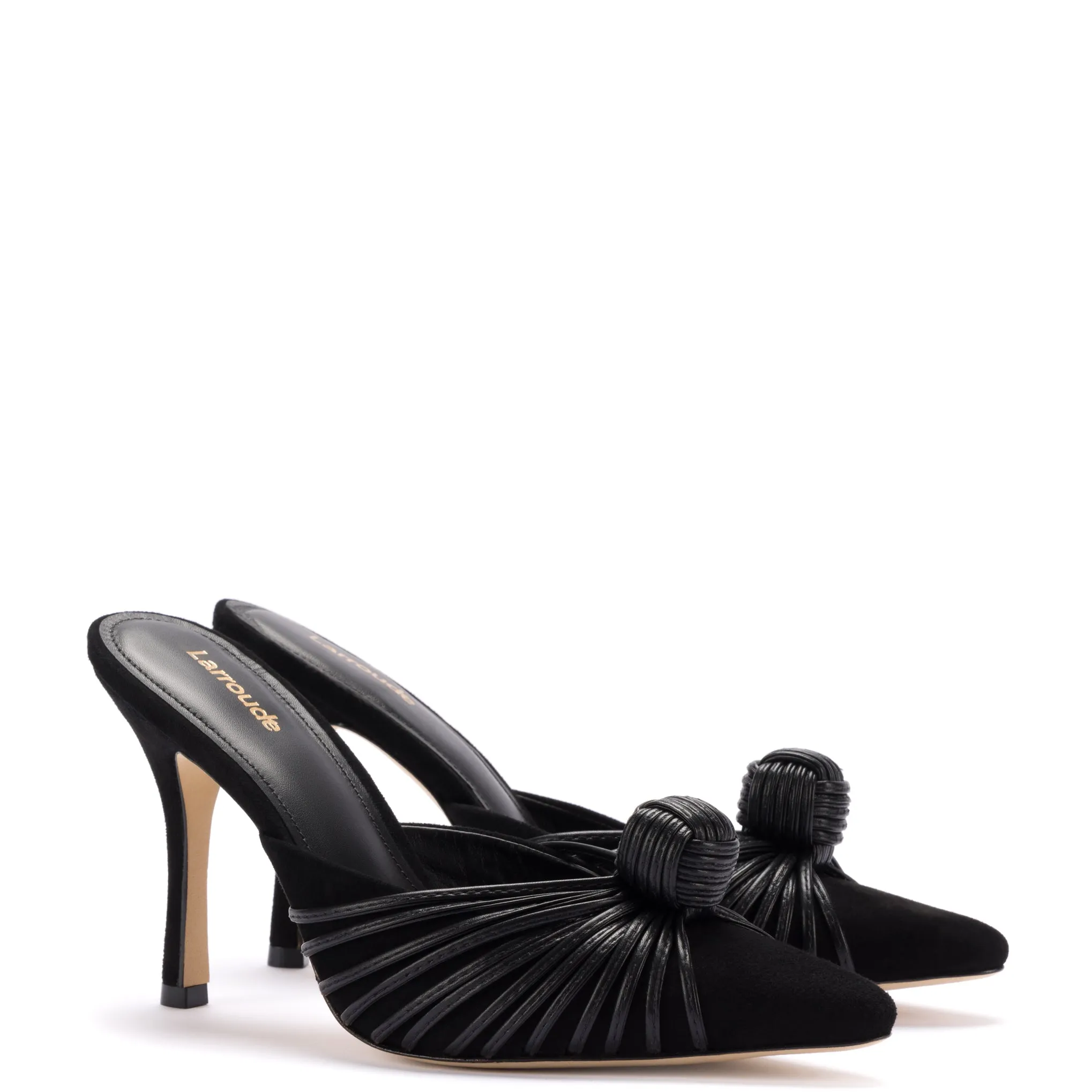 Valerie Pump In Black Suede sold by Larroude product image thumbnail 2
