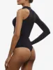 Ballet One-Shoulder Turtleneck Bodysuit sold by Larroude