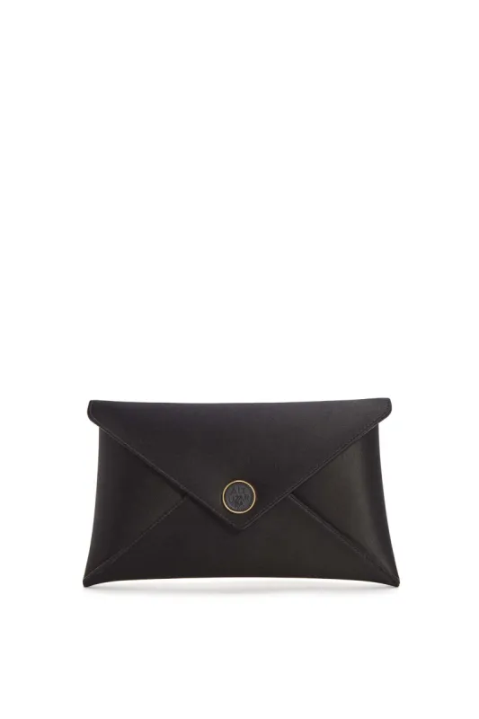 Medallion' Envelope Clutch Satin sold by Larroude