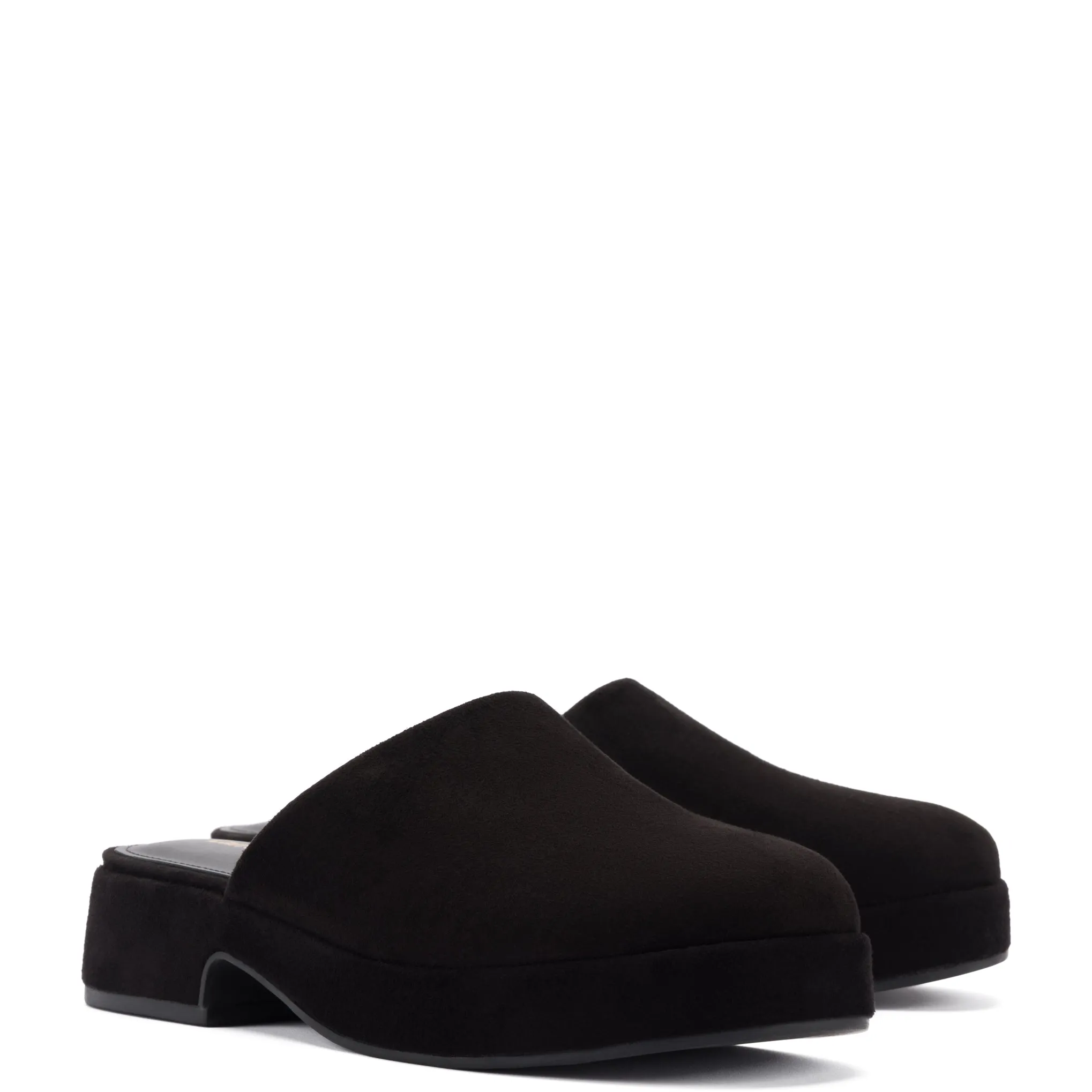 Miso Flatform Clog In Black Suede sold by Larroude product image thumbnail 2