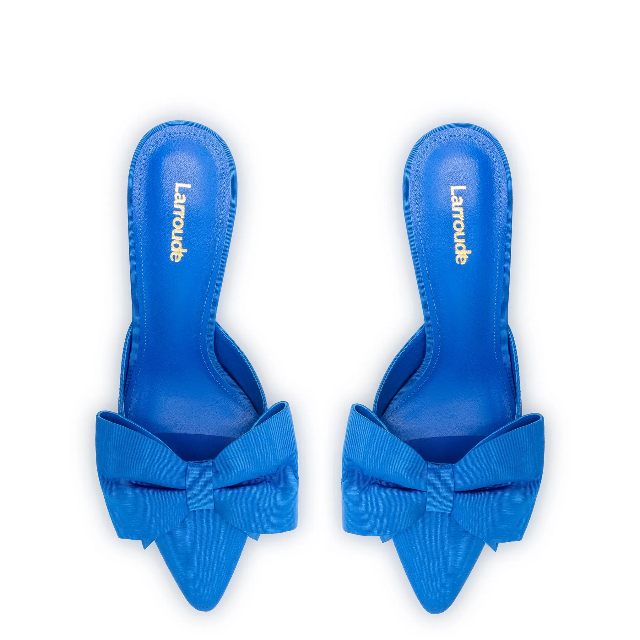 Mini Elle Pump In Azure Fabric sold by Larroude product image thumbnail 3