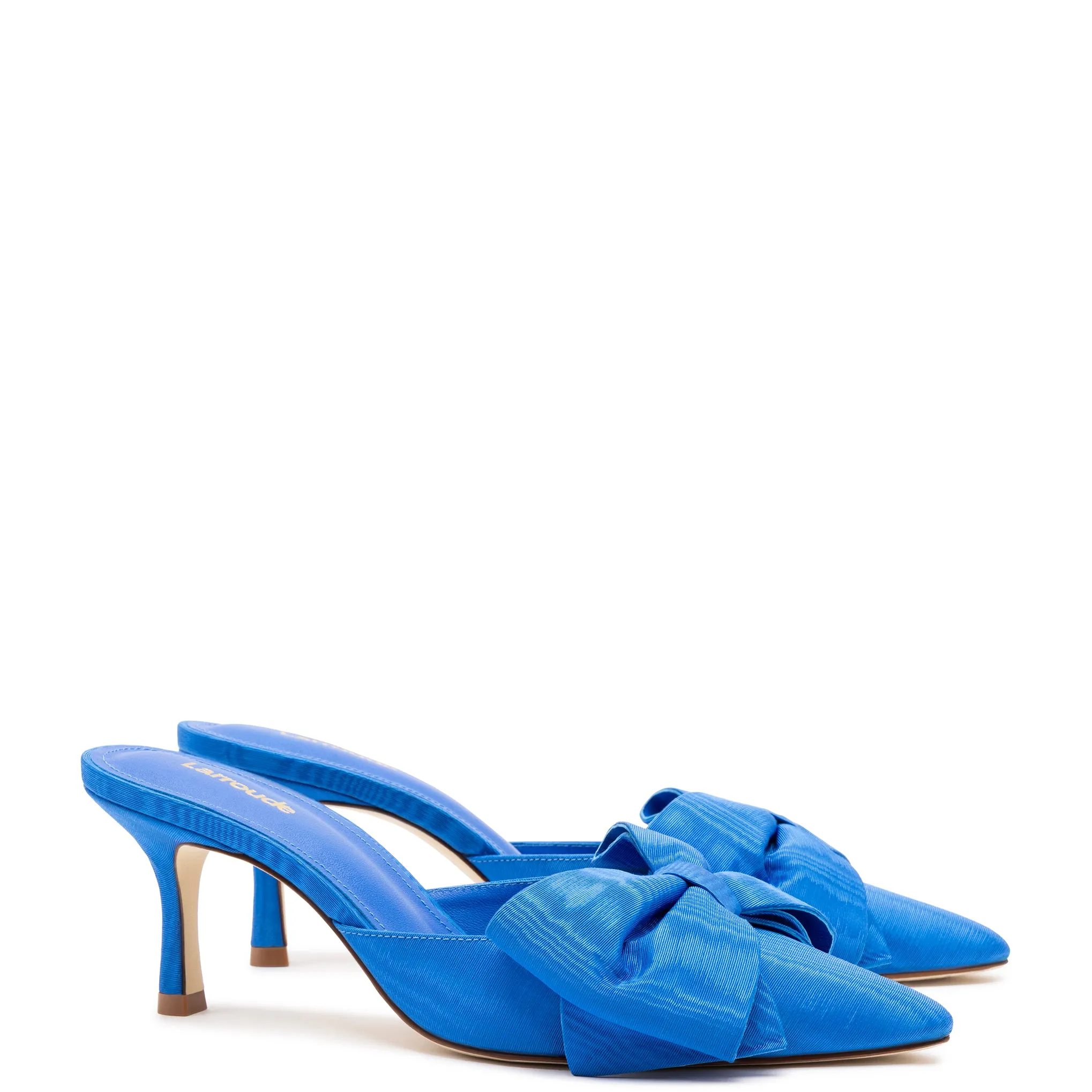 Mini Elle Pump In Azure Fabric sold by Larroude product image thumbnail 2