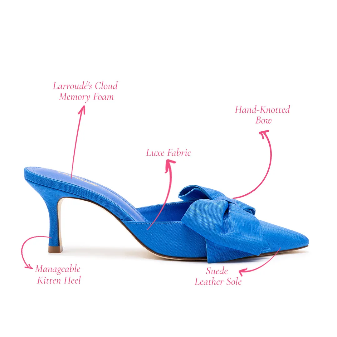 Mini Elle Pump In Azure Fabric sold by Larroude product image thumbnail 5