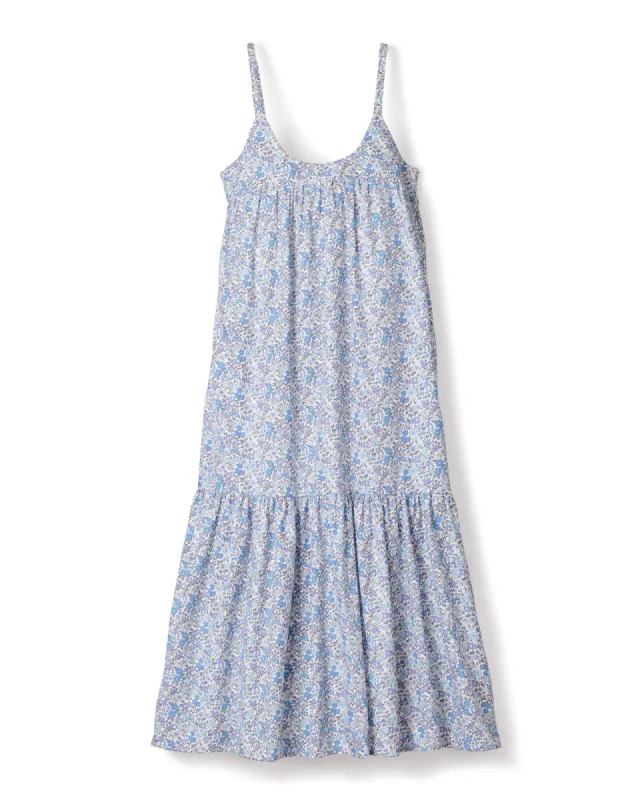 Women's Twill Chloé Nightgown in Fleur D'Azur sold by Larroude