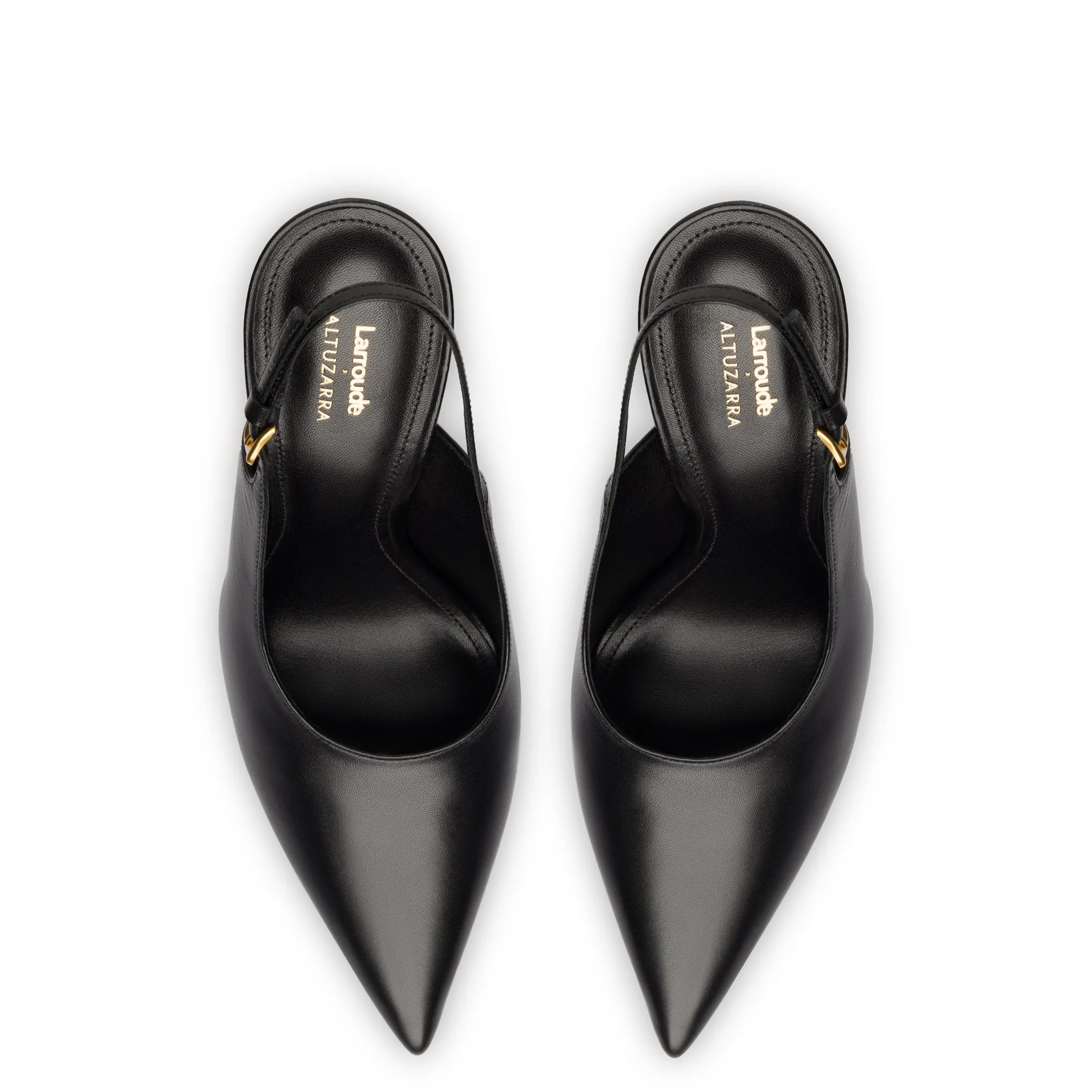 Larroudé x Altuzarra Pump In Black Leather sold by Larroude product image thumbnail 3
