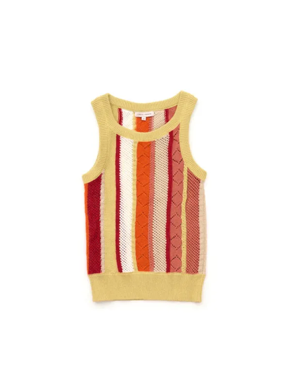 Merrill Striped Tank sold by Larroude