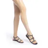Hana Flat In Navy Patent Leather sold by Larroude