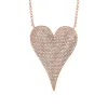 Jumbo Pave Heart Necklace sold by Larroude