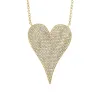 Jumbo Pave Heart Necklace sold by Larroude