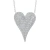 Jumbo Pave Heart Necklace sold by Larroude