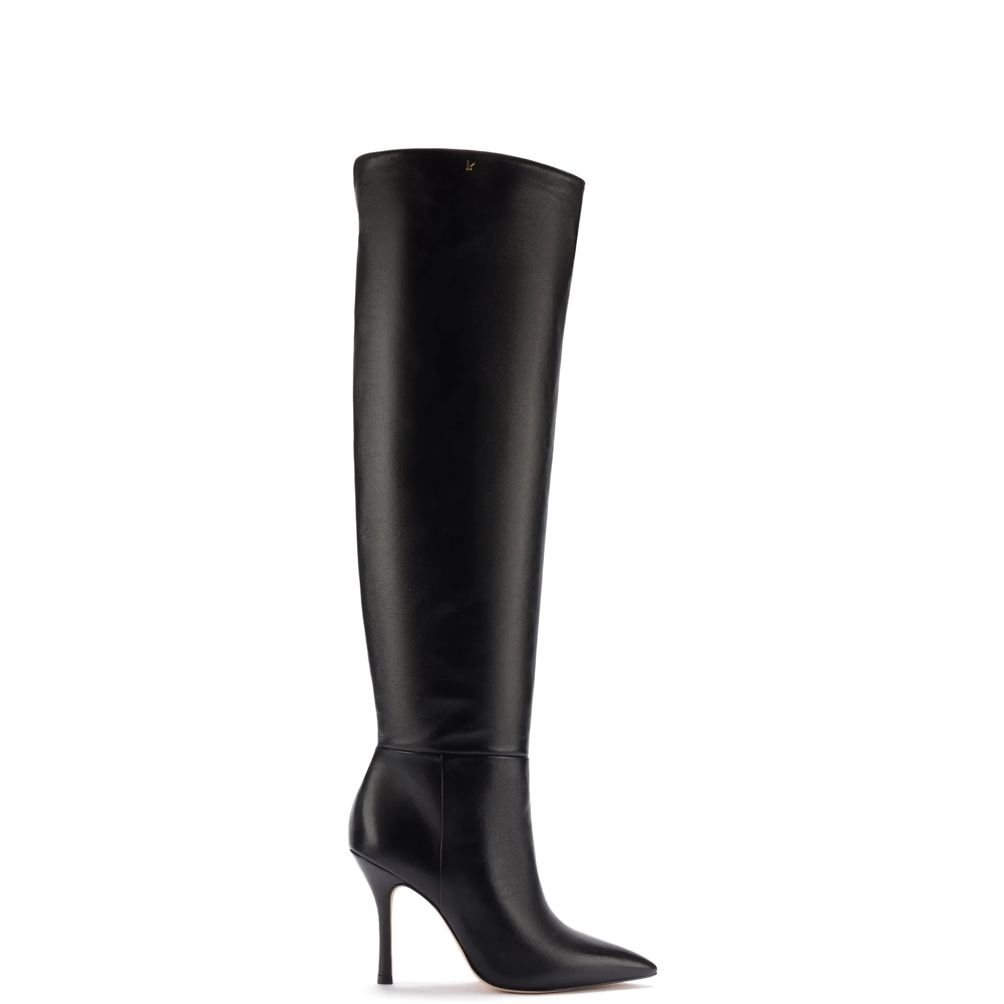 Kate Hi Boot In Black Leather sold by Larroude