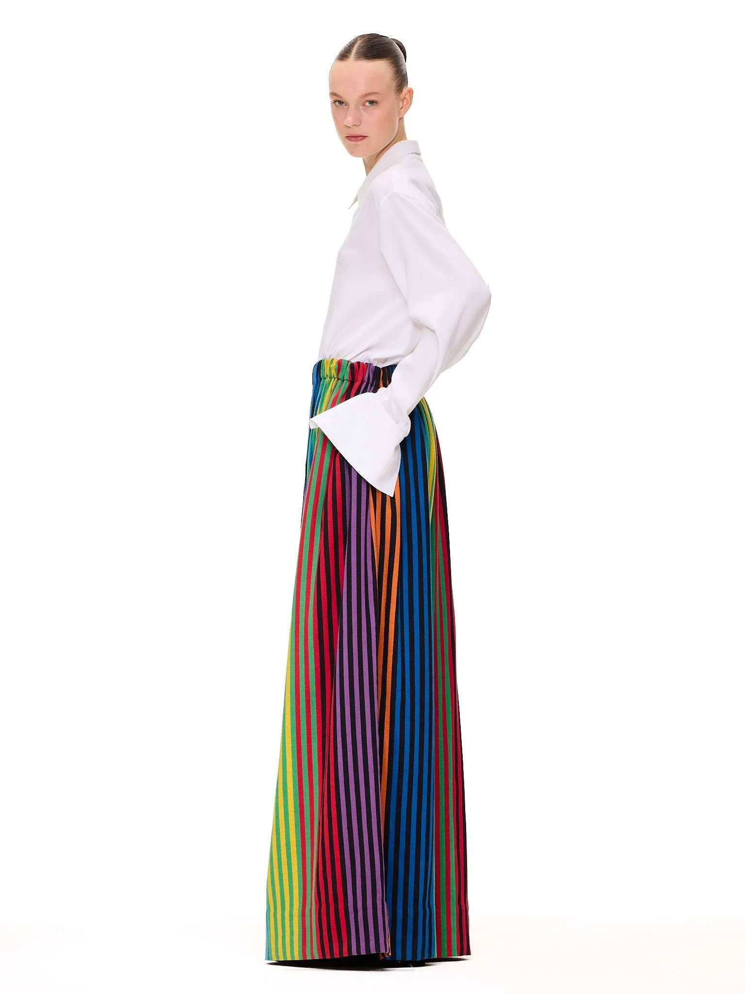 The Wide Leg Pant : Stripe 46 sold by Larroude product image thumbnail 3