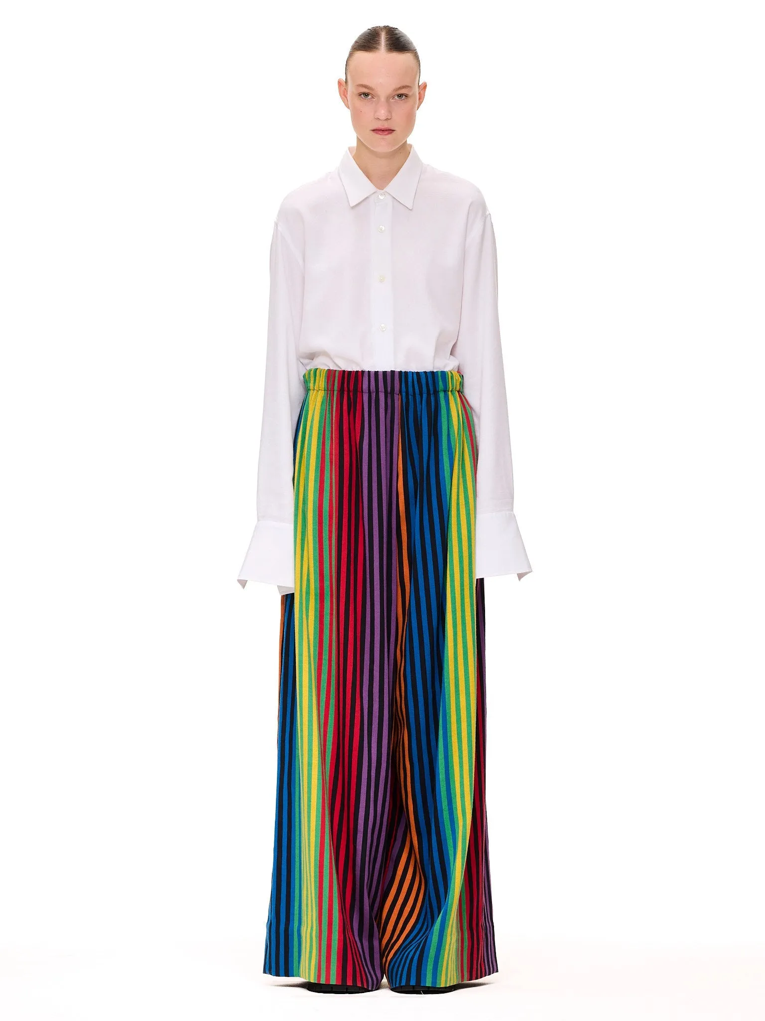 The Wide Leg Pant : Stripe 46 sold by Larroude