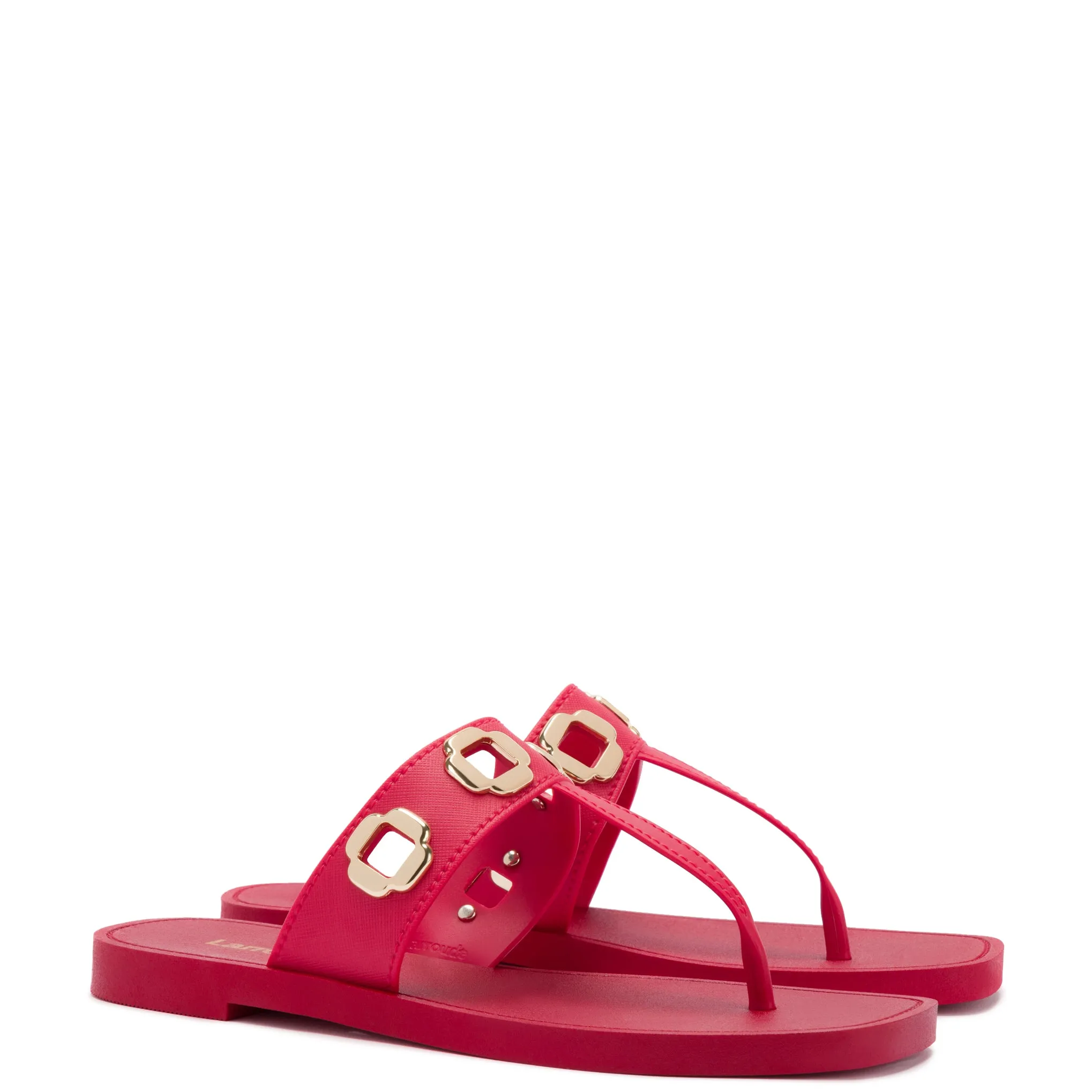 Milan S In Scarlet PVC sold by Larroude product image thumbnail 2