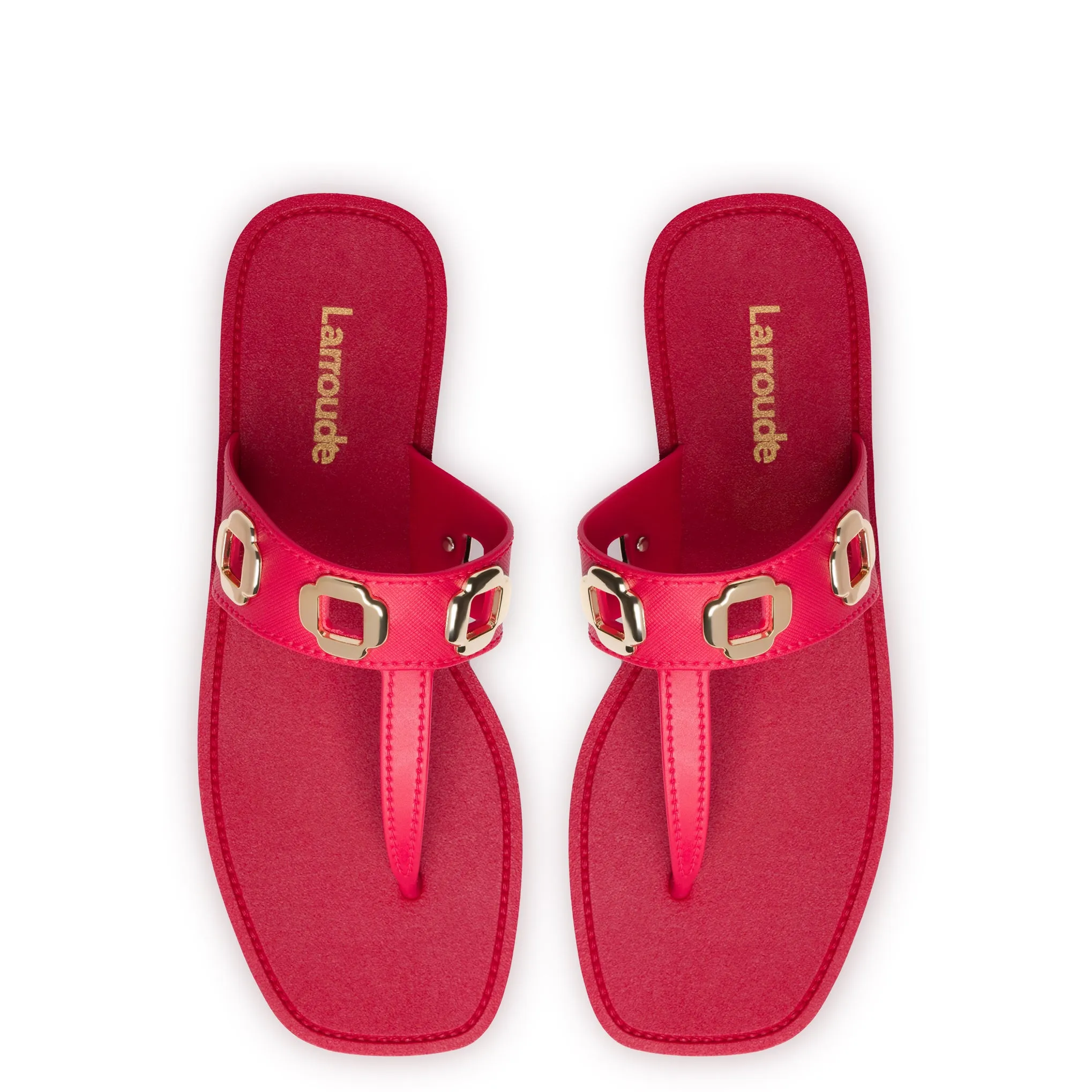 Milan S In Scarlet PVC sold by Larroude product image thumbnail 3