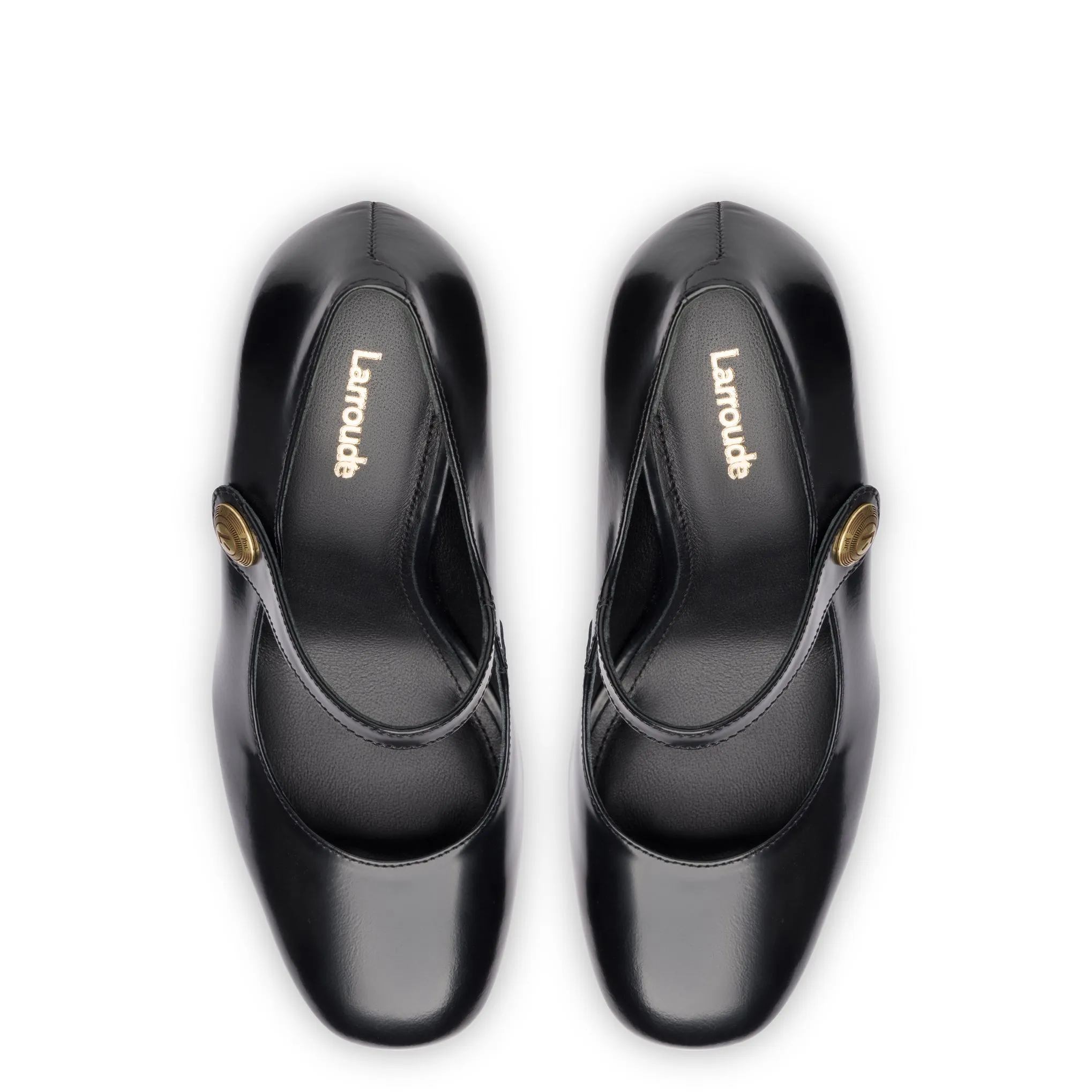 Emma Pump In Black Leather sold by Larroude product image thumbnail 3