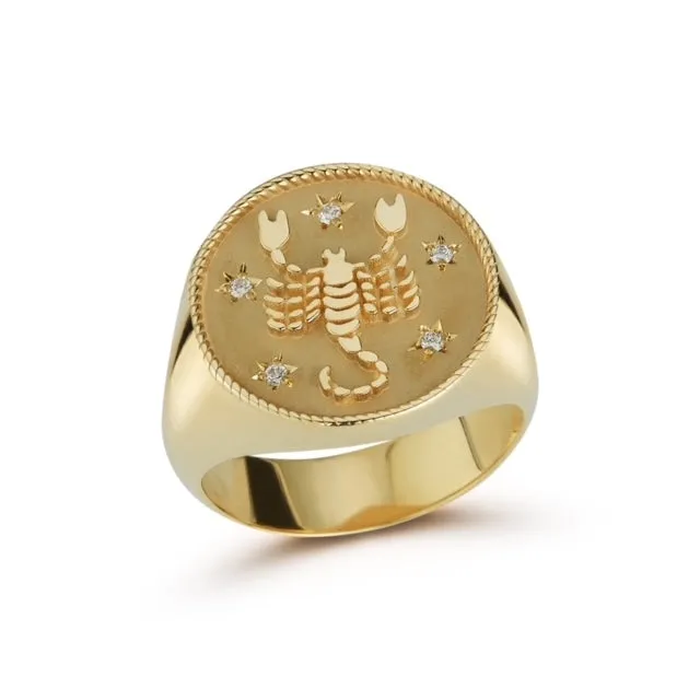 Zodiac Signet Ring sold by Larroude product image thumbnail 2