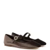 Blair Ballet Flat In Expresso Velvet sold by Larroude