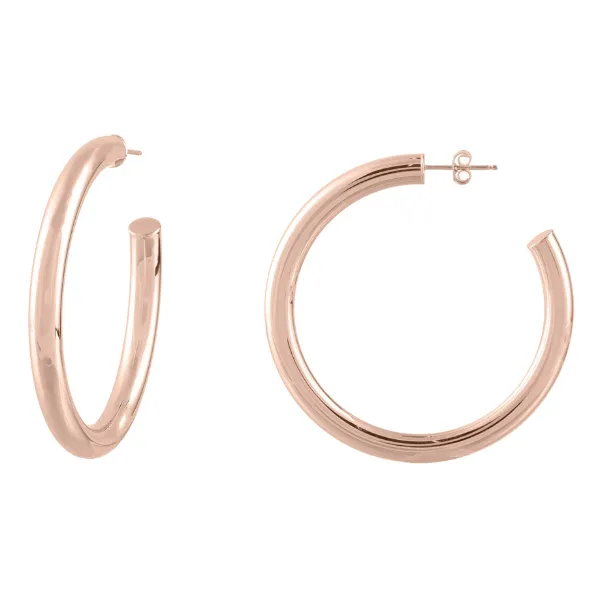 50mm Tube Hoop Earrings sold by Larroude product image thumbnail 2