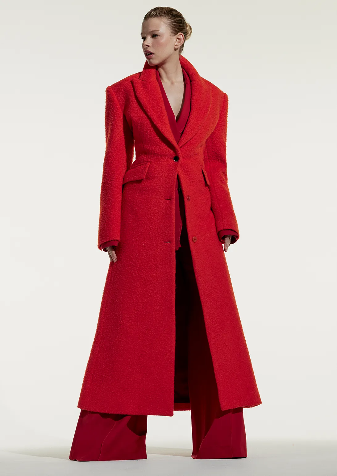 *CJR EXCLUSIVE* CINCHED LACED BACK COAT sold by Larroude product image thumbnail 2