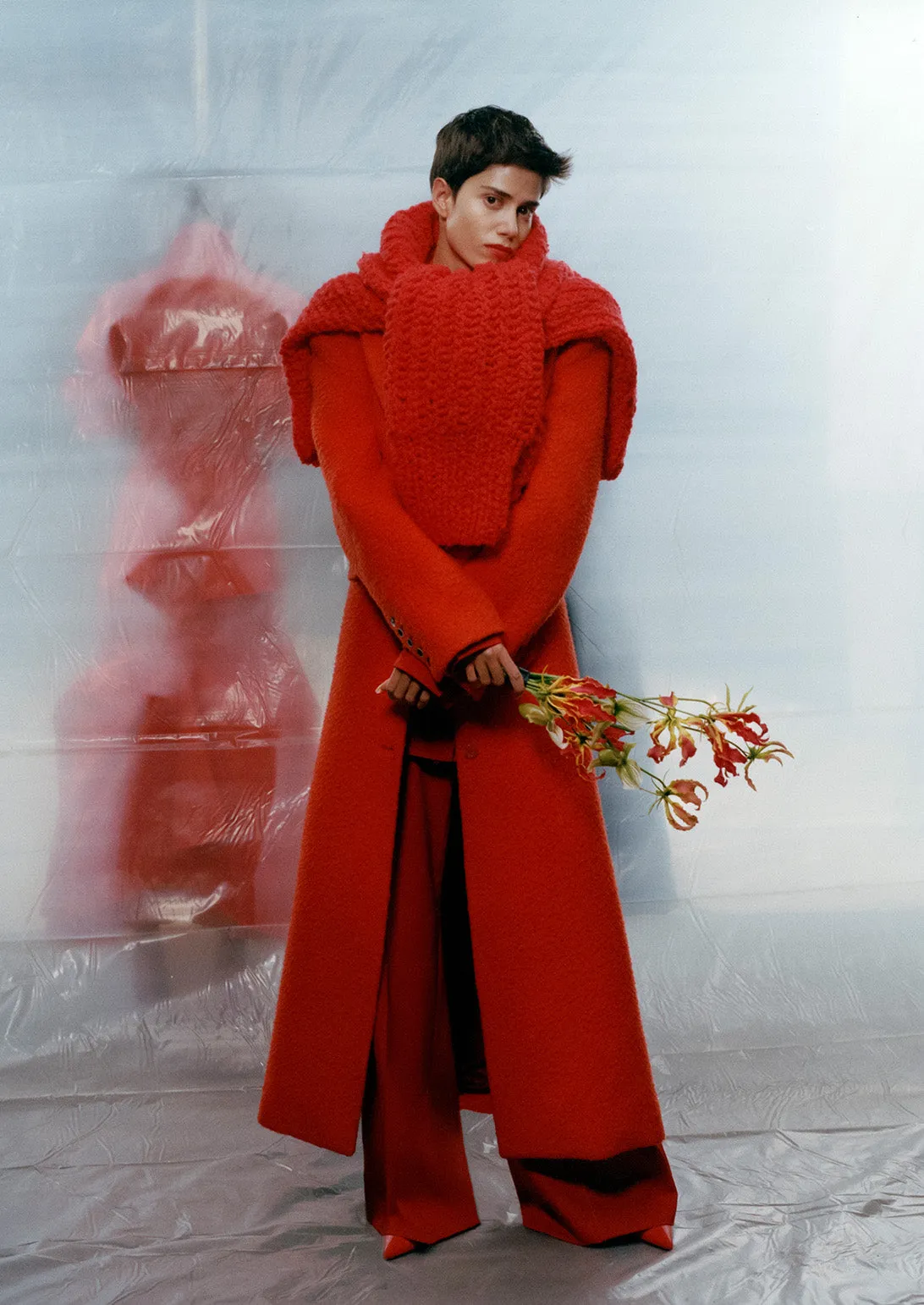 *CJR EXCLUSIVE* CINCHED LACED BACK COAT sold by Larroude product image thumbnail 3