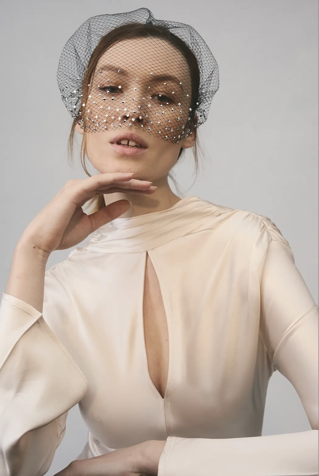 Viki Veil | Black sold by Larroude product image thumbnail 3