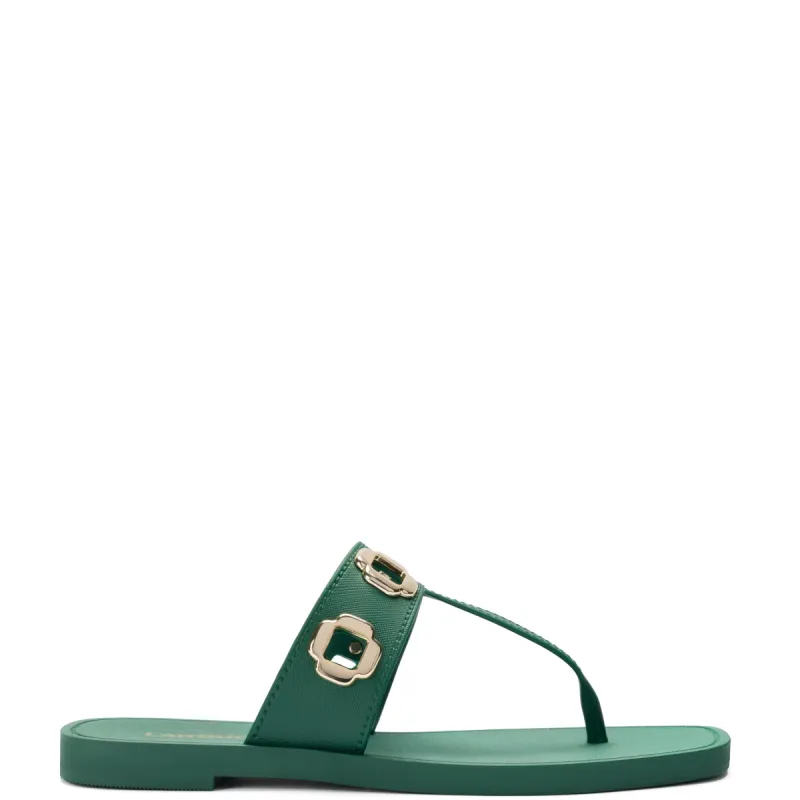 Milan S In Emerald PVC sold by Larroude