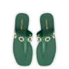 Milan S In Emerald PVC sold by Larroude