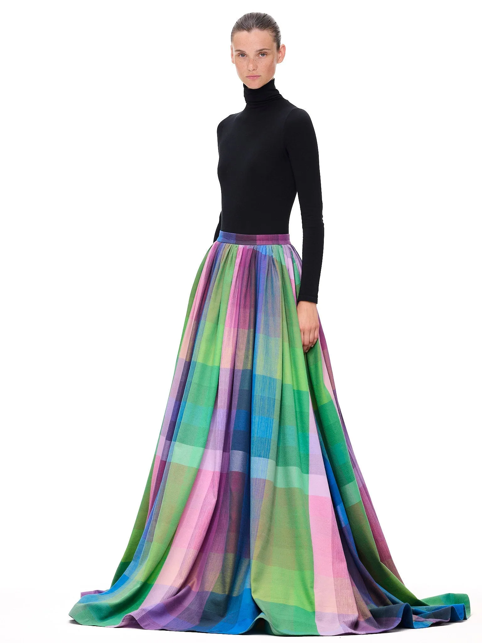 The Puffer Skirt : Plaid sold by Larroude product image thumbnail 2