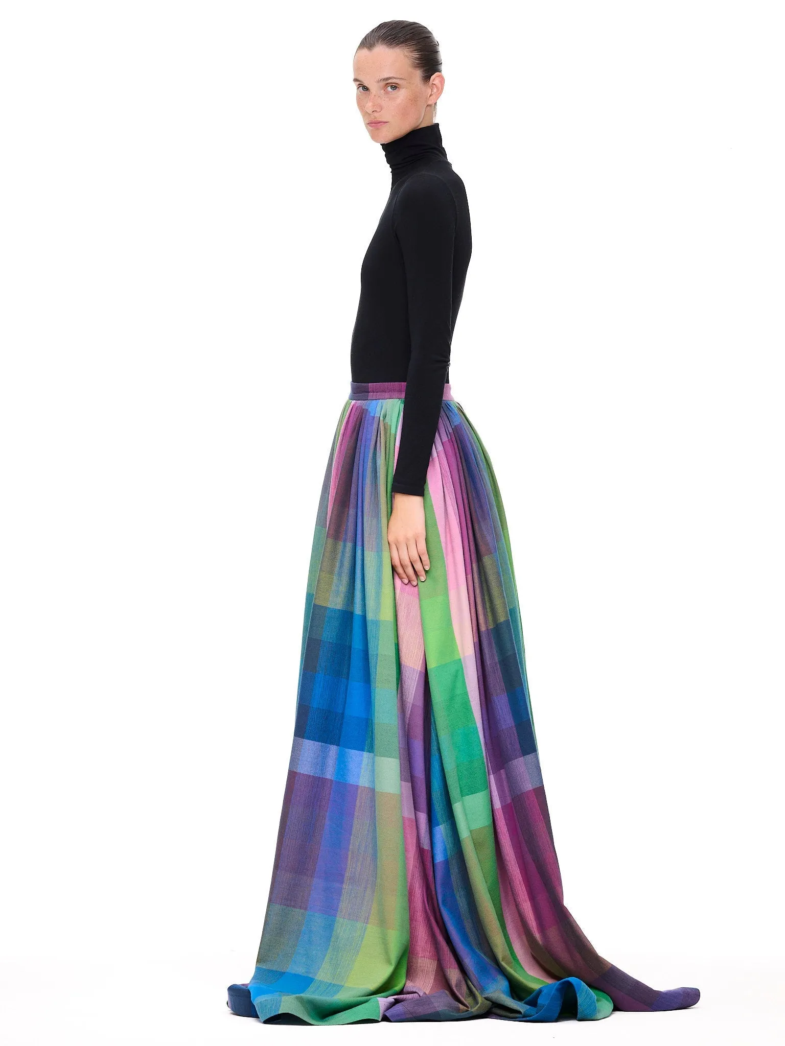 The Puffer Skirt : Plaid sold by Larroude product image thumbnail 3